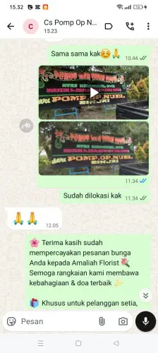 Testimonial Papan Bunga meulaboh
