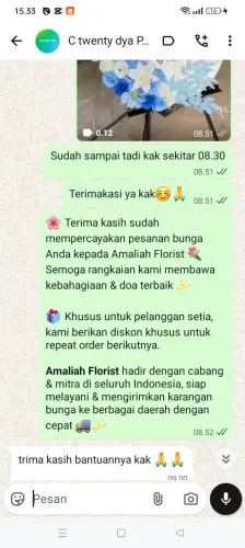 Testimonial Standing Flower meulaboh